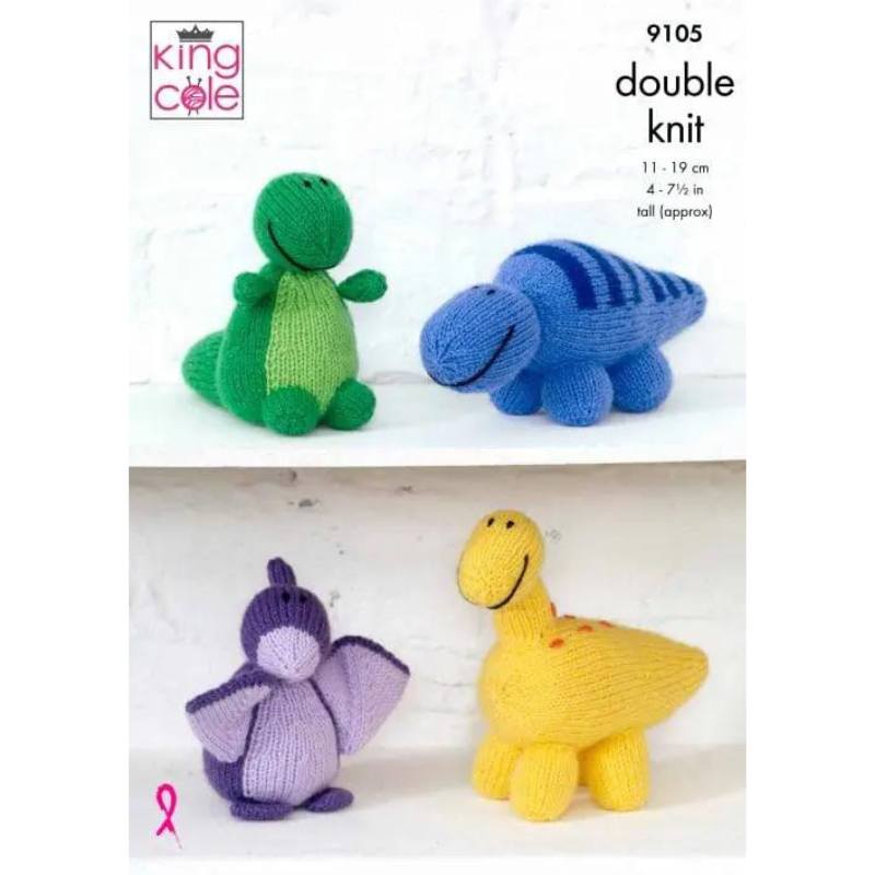King Cole Dinosaurs Knitted in Big Value DK 50g